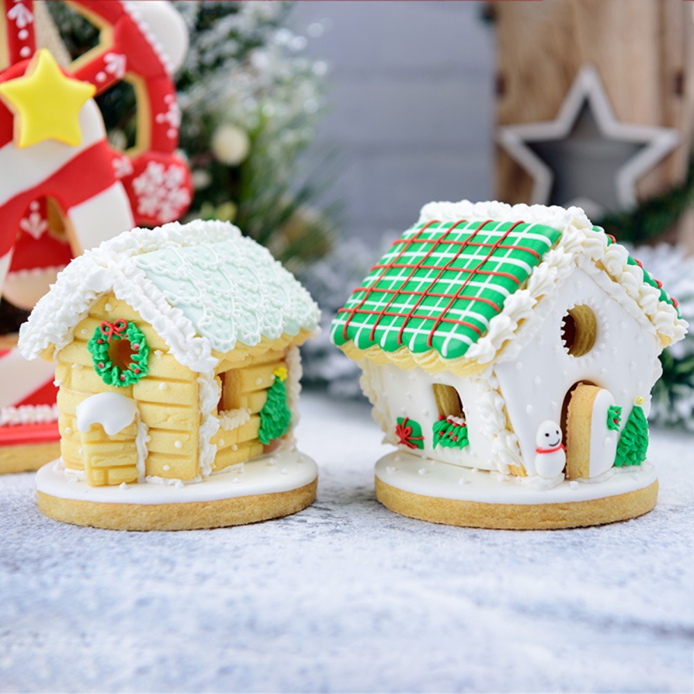 Home Fragrance Gingerbread - 6개 미니 크리스마스 진저브레드 하우스 쿠키