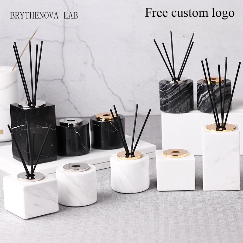 Home Fragrance Luxury - 대리석 아로마테라피 병 무화염 향수병 고급스러운