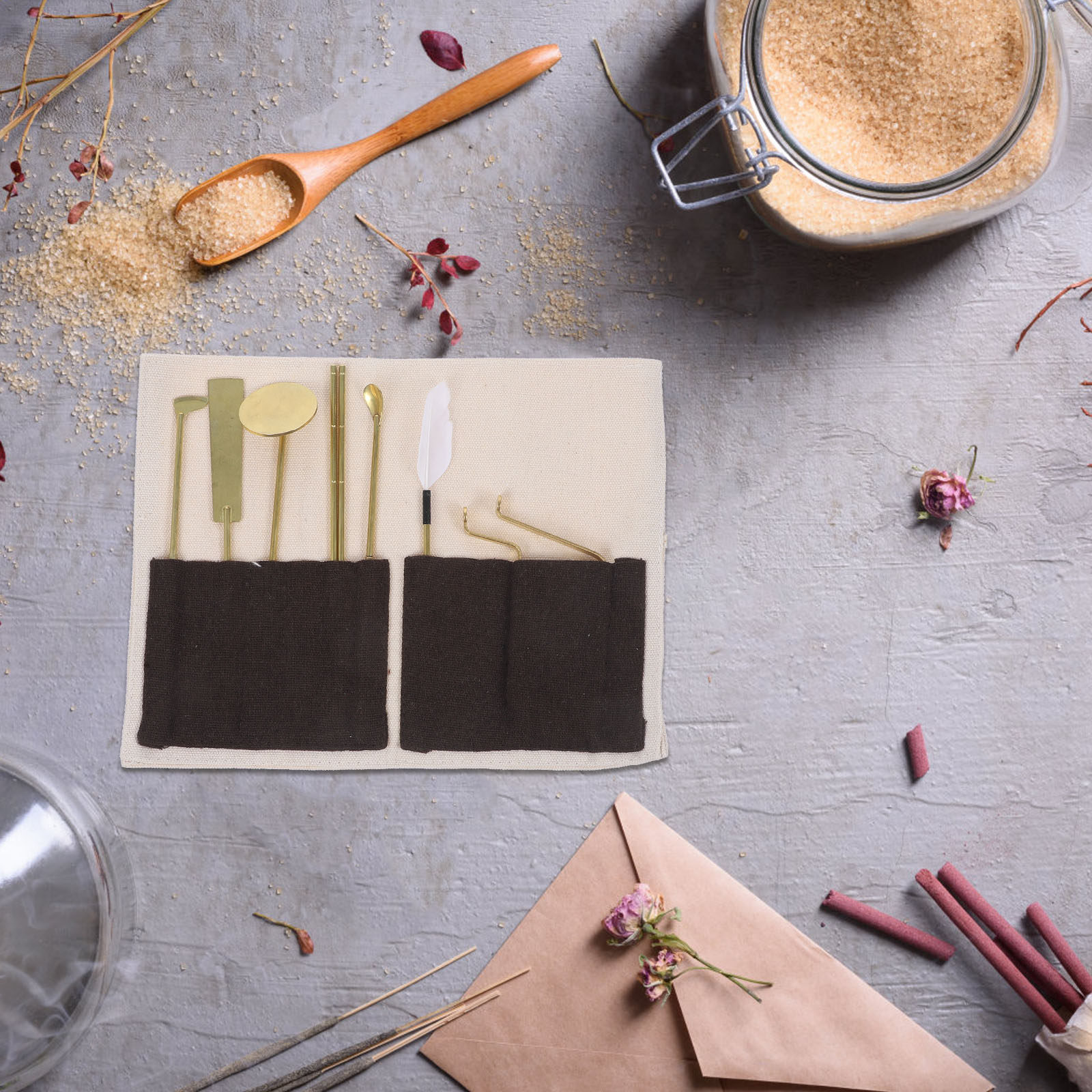 Home Fragrance Kit - 7종 황동 향 제작 도구 세트,