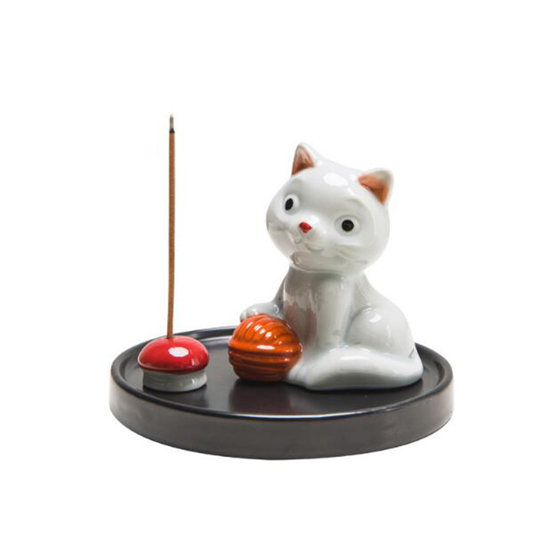 In Home Fragrance Products - 창의적인 귀여운 고양이 아로마 버너 연기