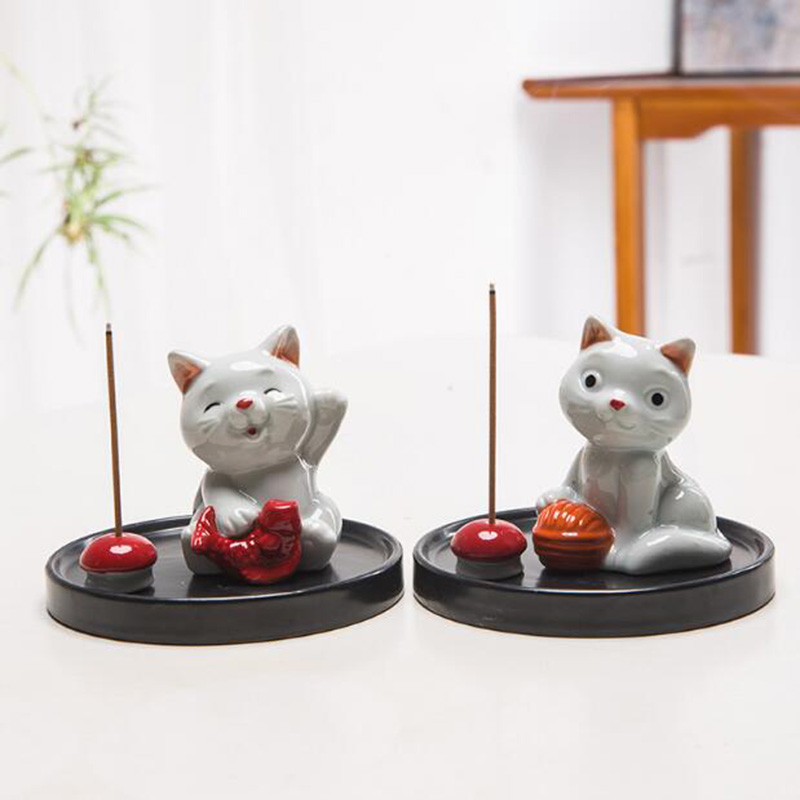 창의적인 귀여운 고양이 아로마 버너 연기 감지기, 거치 - In Home Fragrance Products 리뷰 및 가격
