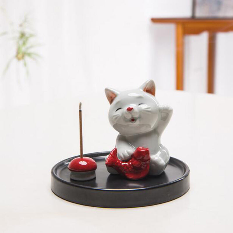 창의적인 귀여운 고양이 아로마 버너 연기 감지기, 거치 - In Home Fragrance Products 리뷰 및 가격