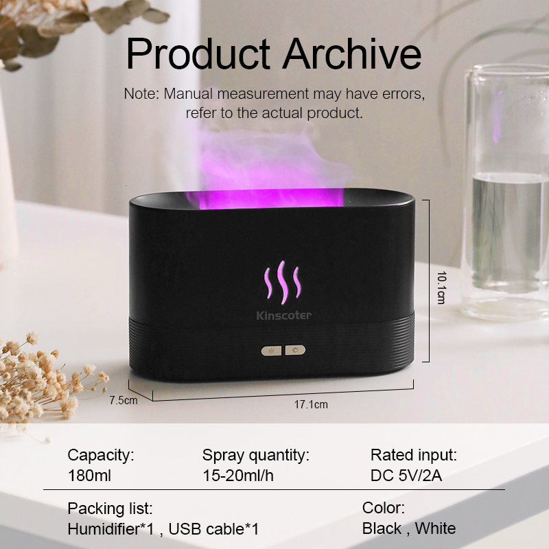 USB 데스크탑 불꽃 아로마 디퓨저 가습기 7색 시뮬레 - Home Fragrance Products 리뷰 및 가격