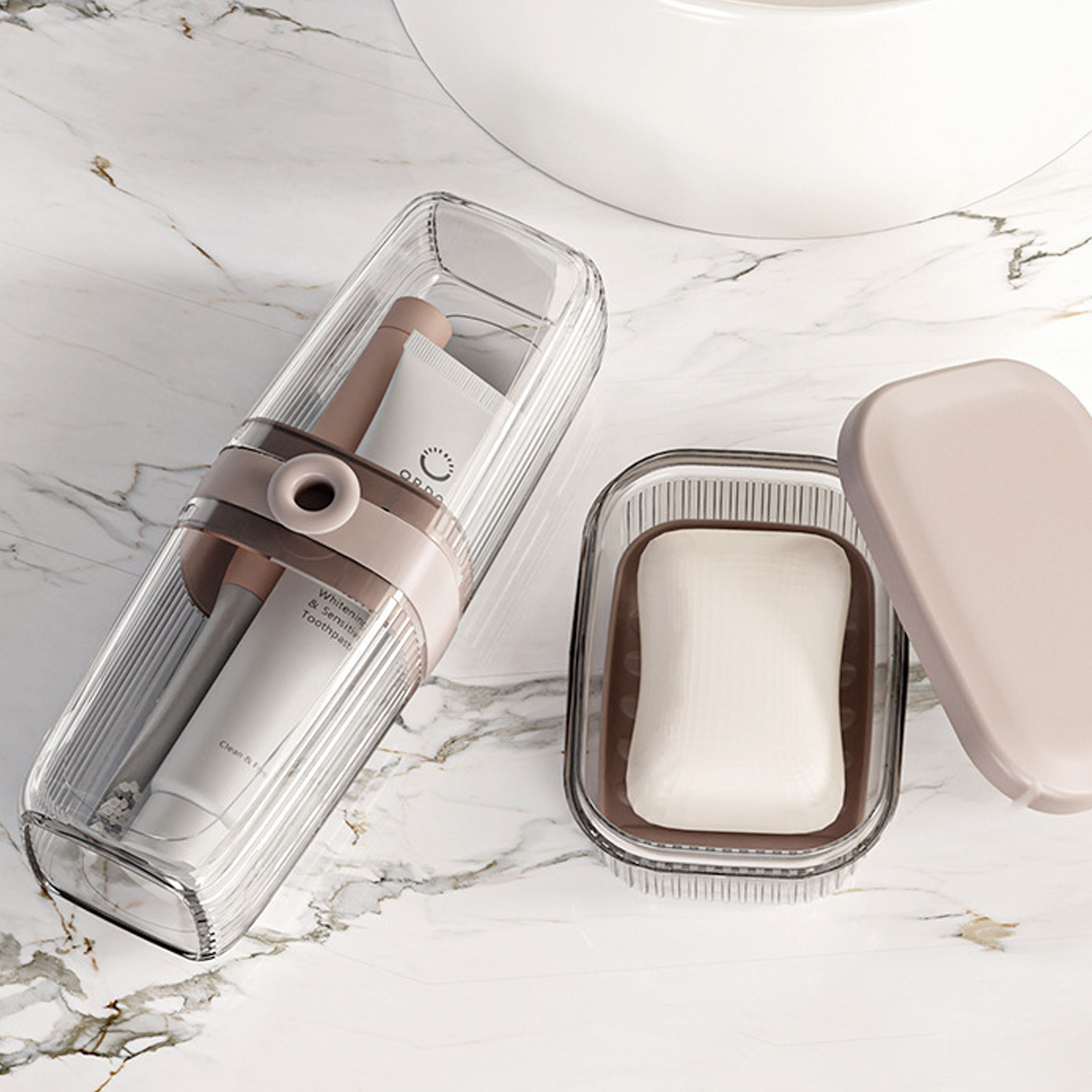 휴대용 구강세정컵 비누통, 세척컵 칫솔 보관함 세트,  - Home Fragrance Types 리뷰 및 가격