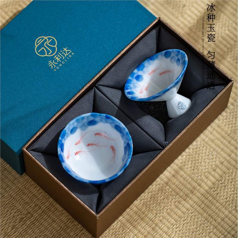 얼음 옥 손으로 그린 ​​물고기 놀이 차 마스터 백자  - Home Fragrance Luxury 리뷰 및 가격
