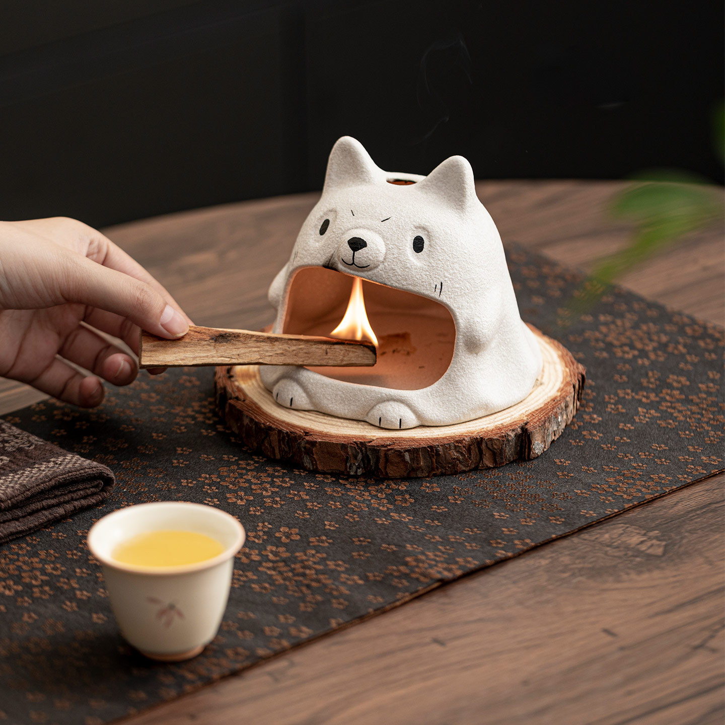 귀여운 강아지 향이 나는 벽난로 모양의 창의적인 세라믹 - In Home Fragrance Products 리뷰 및 가격